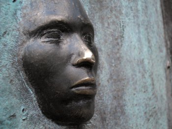 This photo of an unusual bronze sculpture that is part of the FDR Memorial in Washington, DC was taken by New York City photographer Alana.